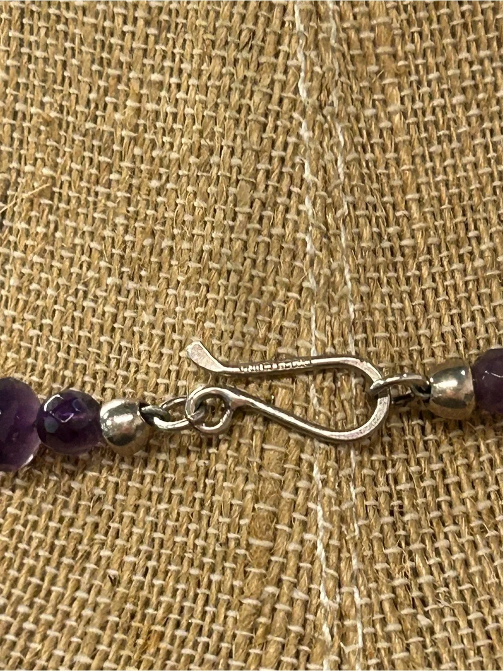 Jay King Desert Rose faceted Amethyst necklace 18”